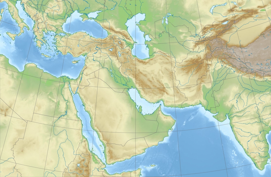 Middle East Relief Map - Joel S. Migdal Official Website